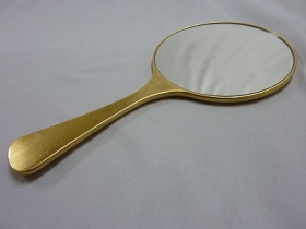 金箔工芸　はばたき　手鏡