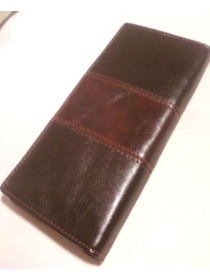 海外子牛革製　長財布　鰐&　ワイン柄