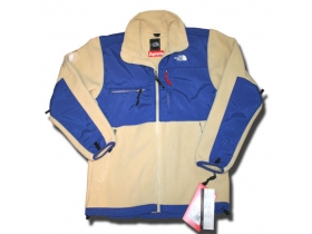 SUPREME×NORTH FACE【Ｍ】DENAIL JACKET　Light Khaki / Blue